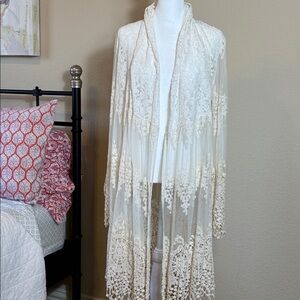 Vintage Lady Noiz Lace Negligee Bridal, Maternity Photos, Festivals Size Small